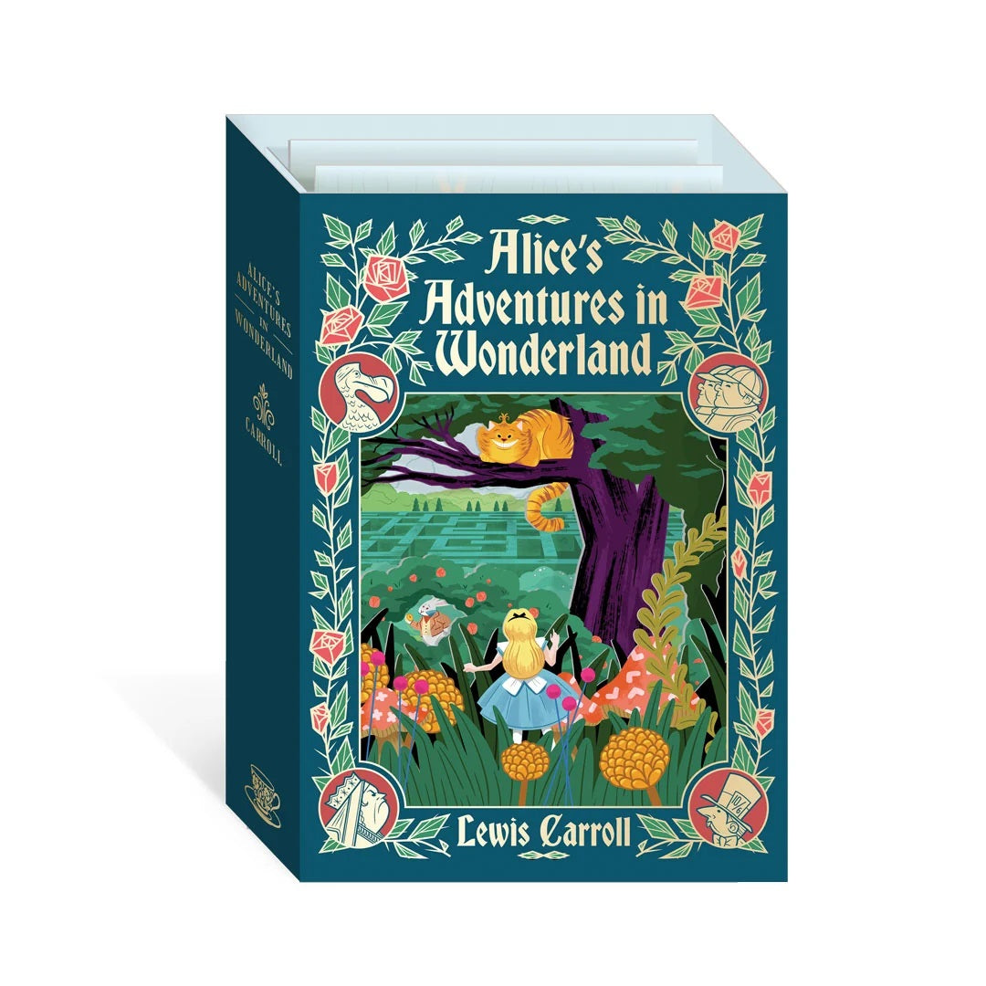 3D Grußkarte "Alice's Adventures in Wonderland" von Ohh Deer