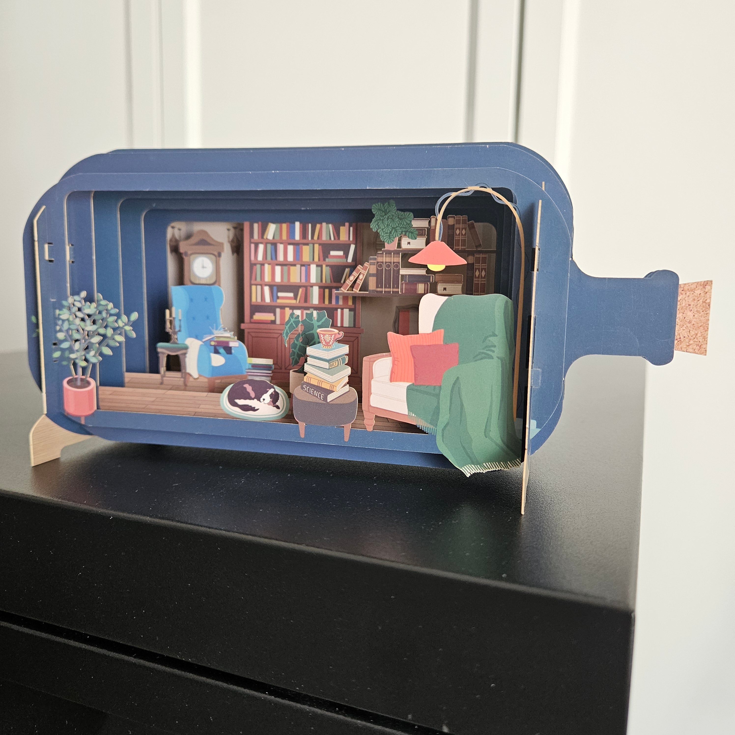 Pop up Karte Flaschenpost "Leseecke" von Alljoy Design