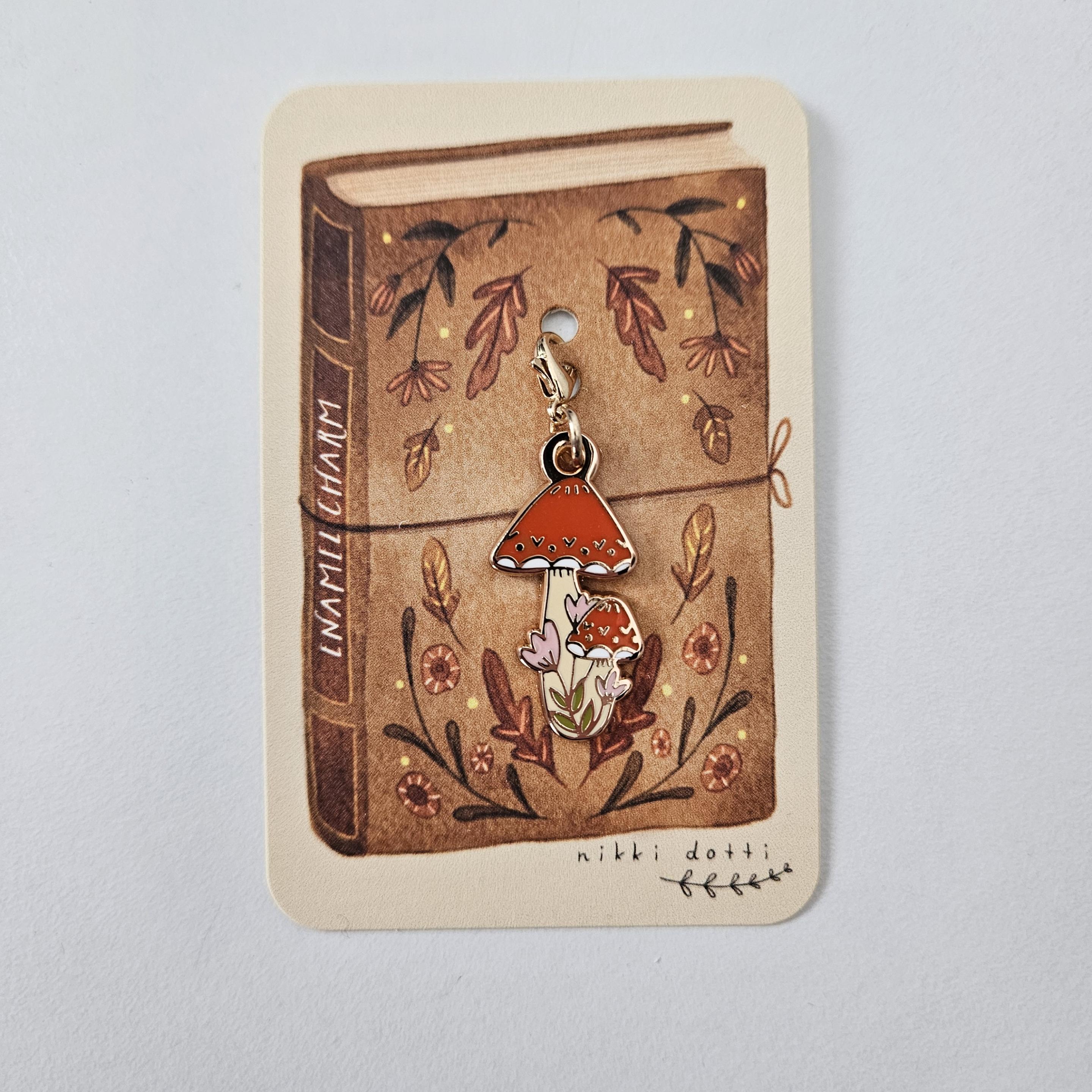 Emaille Anhänger "Pilz" von Nikki Dotti