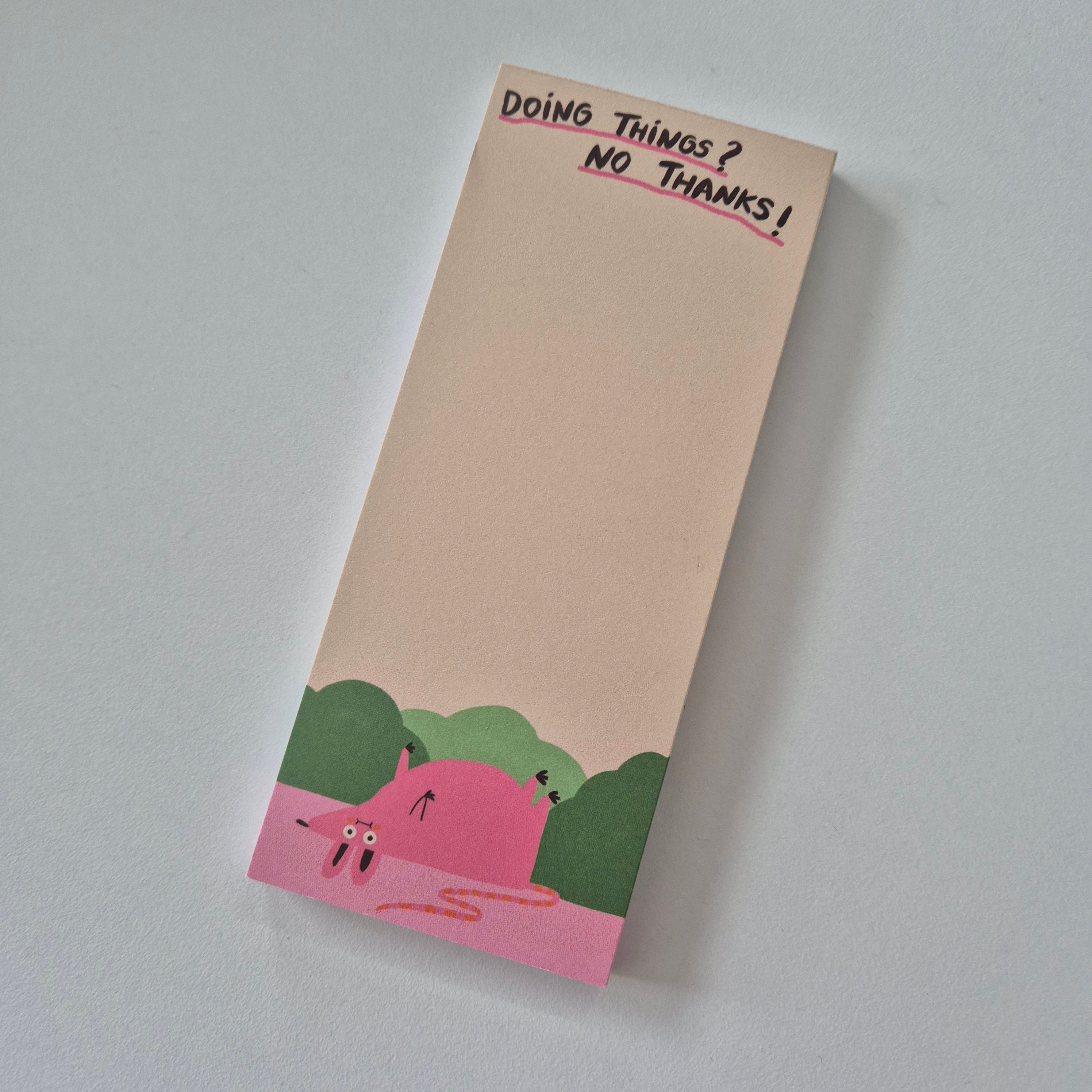 Doing Things No Thanks Block von Slinga Illustration