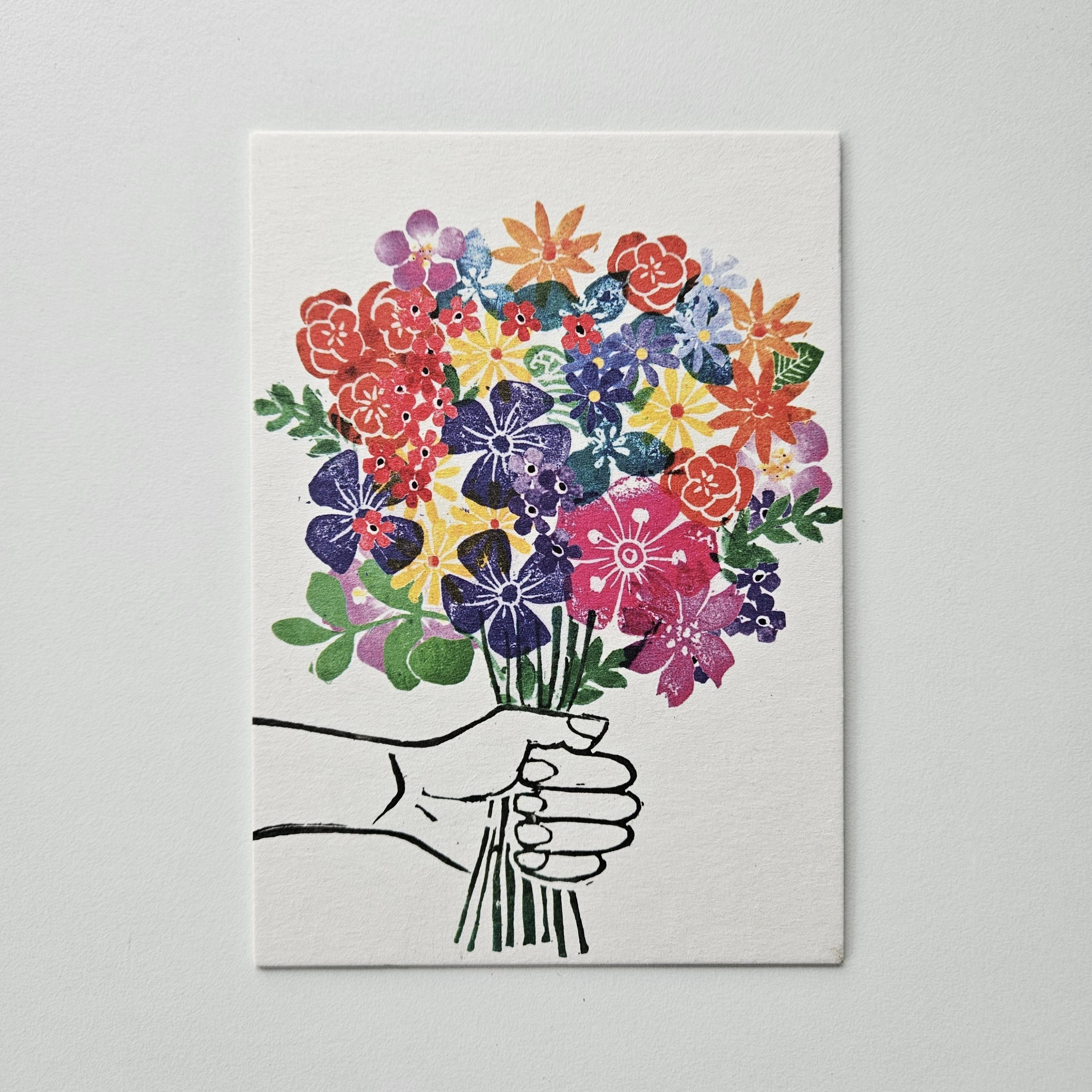 Postkarte Blumenstrauß von kunst kiosk