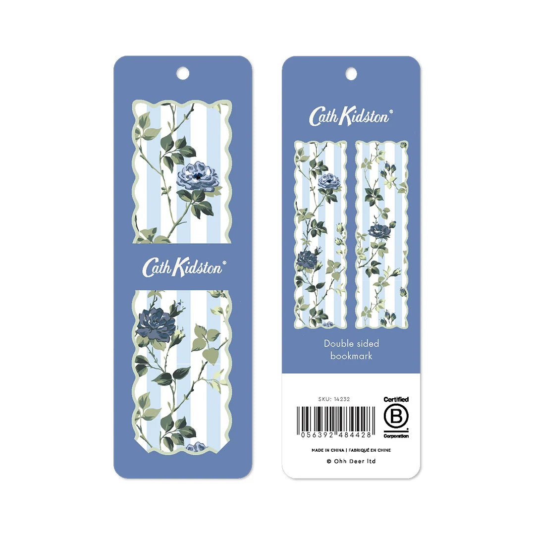 Lesezeichen "Blue Stripe Floral" von Ohh Deer