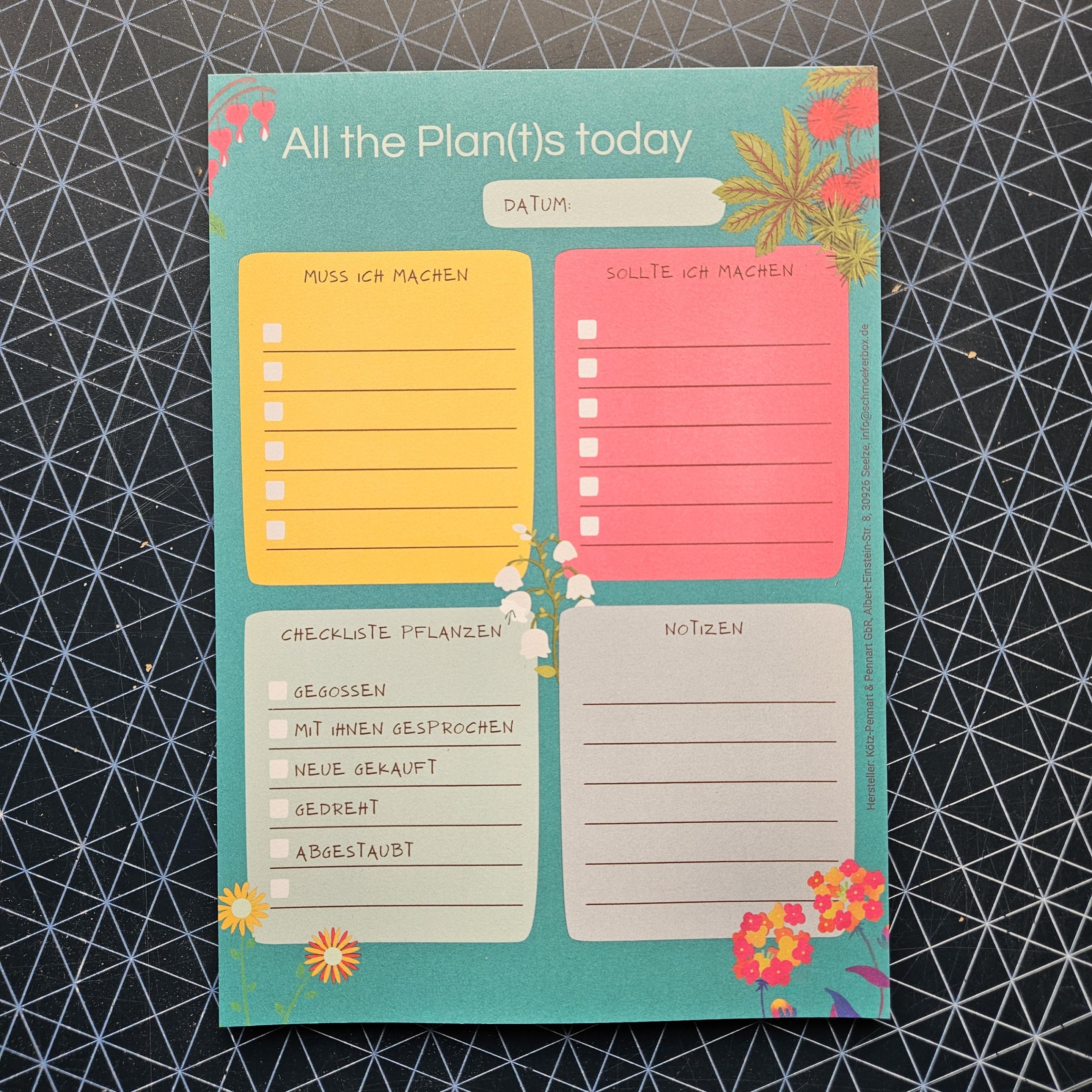 Lesezucker Block All the Plan(t)s today