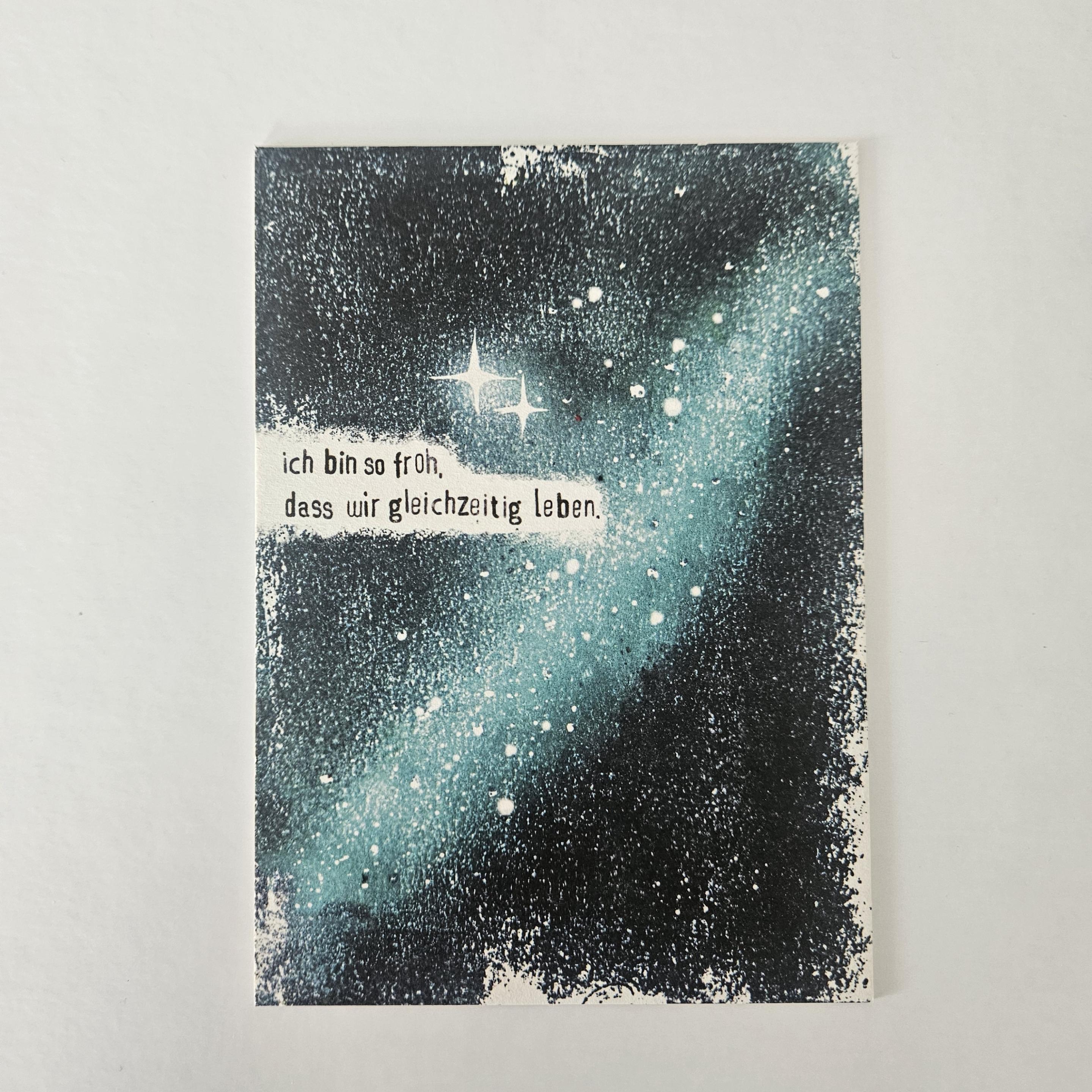 Postkarte Ich bin so froh... von kunst kiosk