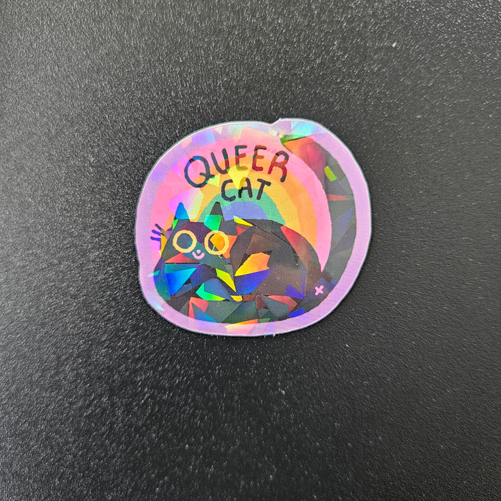 Queer Cat Sticker von Slinga Illustration