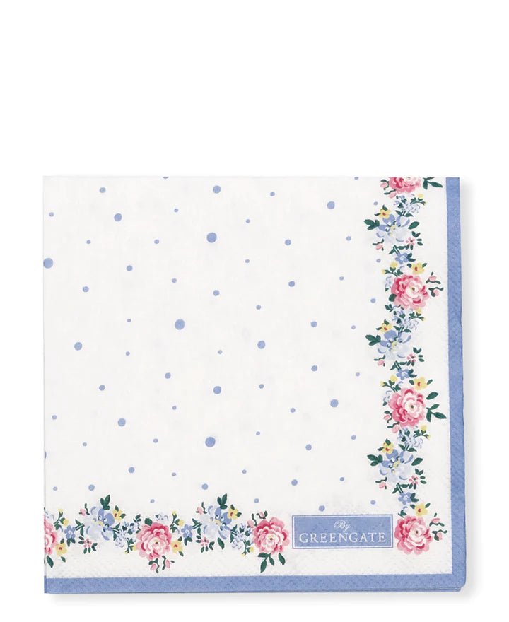 Papierservietten Laura petit weiß S, 20 Stück von GreenGate
