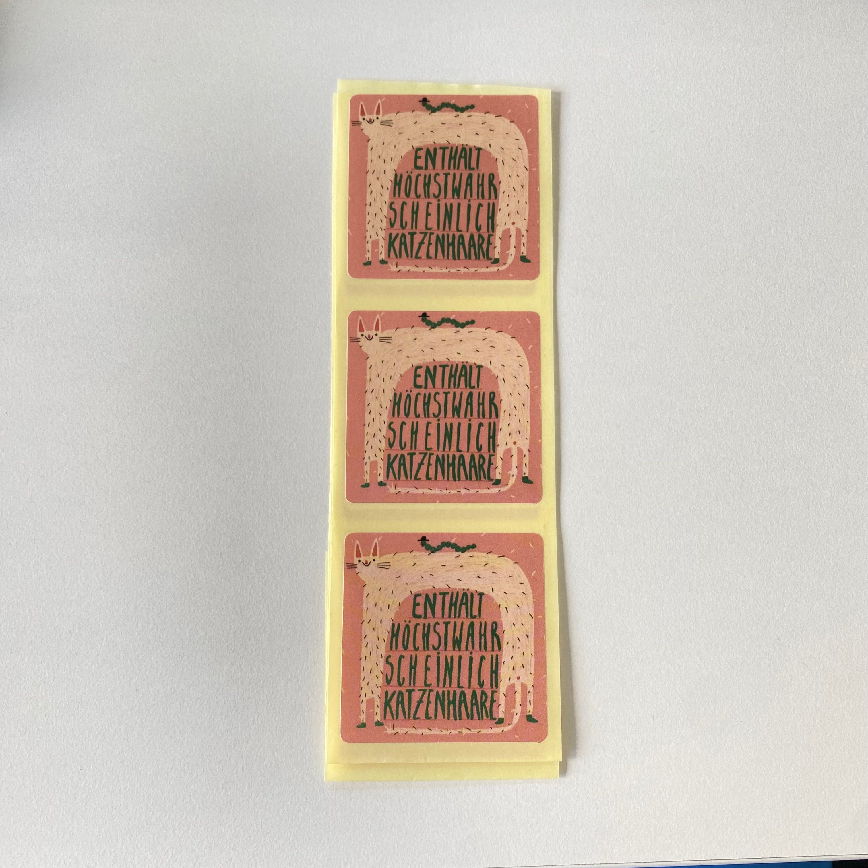 Katzenhaarsticker von Slinga Illustration