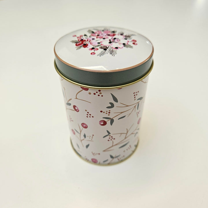 Zuckerstreuer weiß mit grün-goldenem Rand und Blumenmuster, GreenGate
