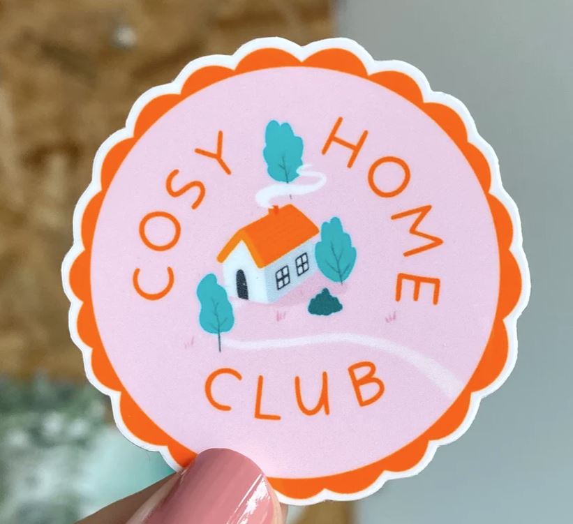 Vinyl-Aufkleber "Cosy Home Club" von Sentient Stories