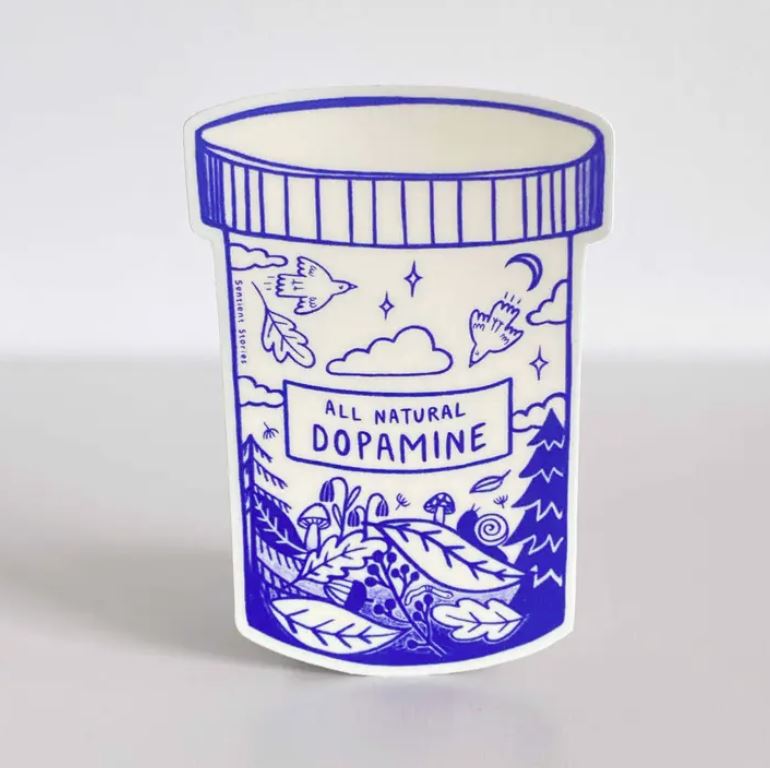 Vinyl-Aufkleber "Dopamin" von Sentient Stories