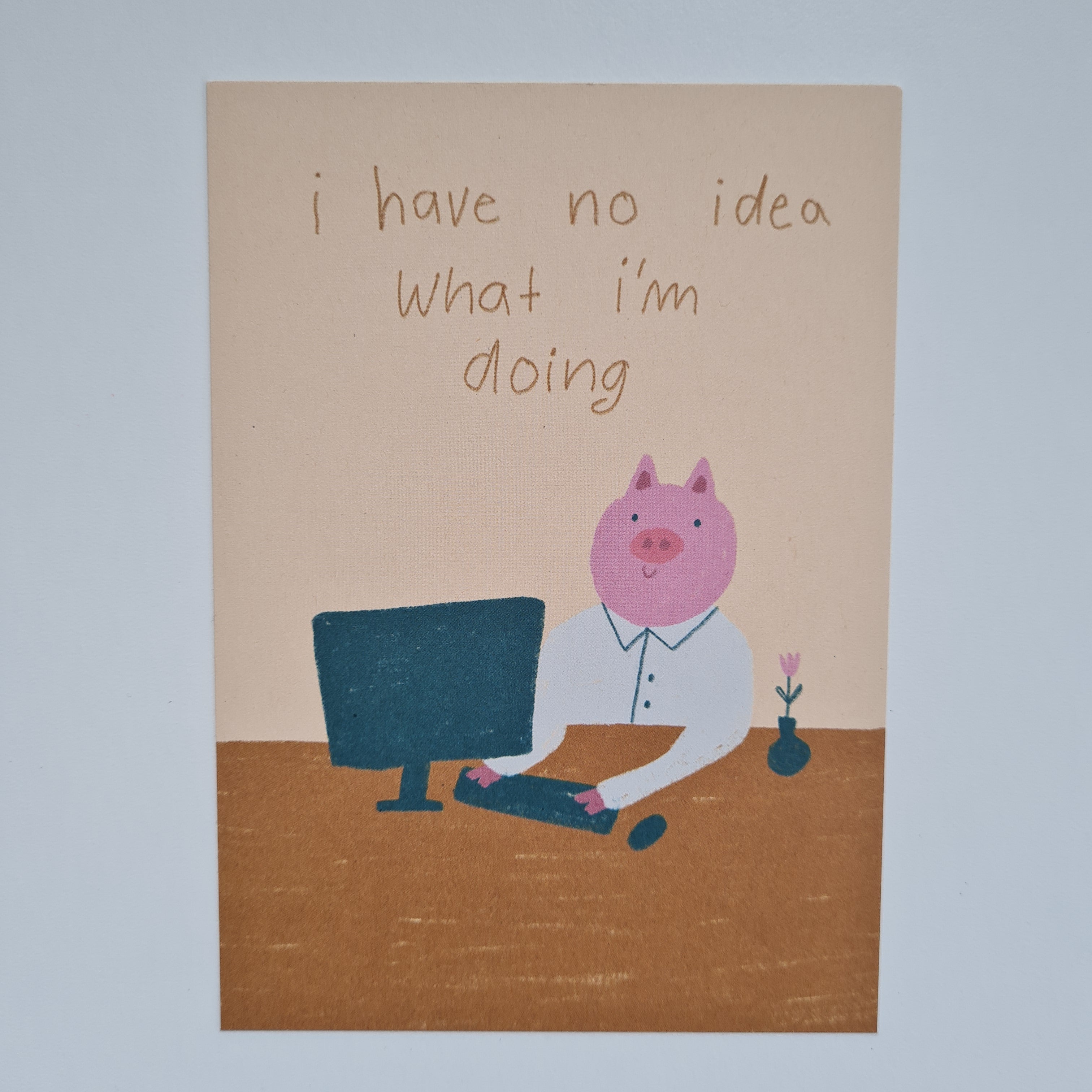 I have no Idea Postkarte von Slinga Illustration