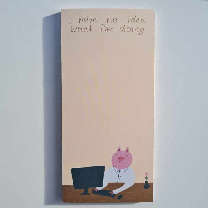 "Schweinearbeit" Block von Slinga Illustration