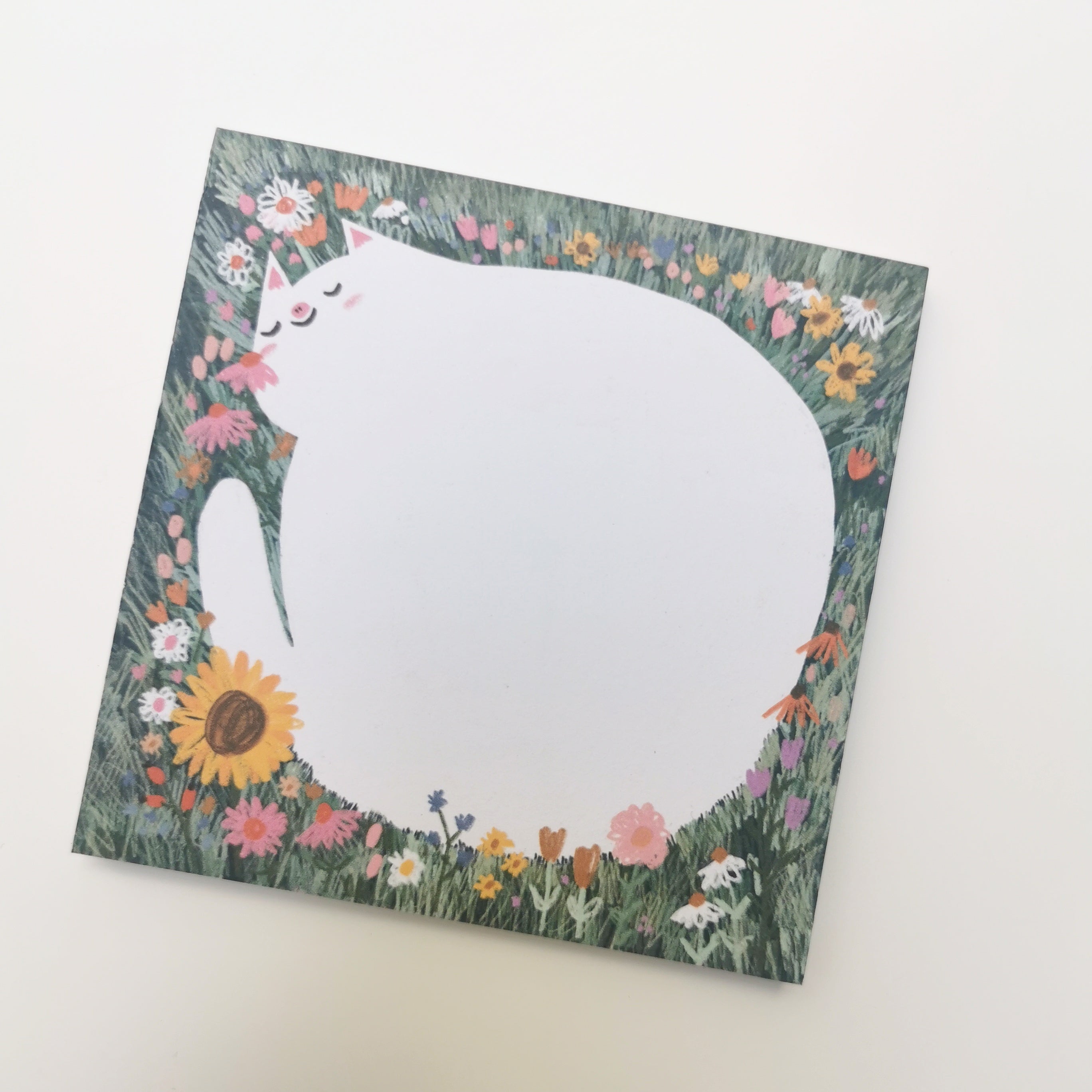 Wiesenkatze Block Slinga Illustration