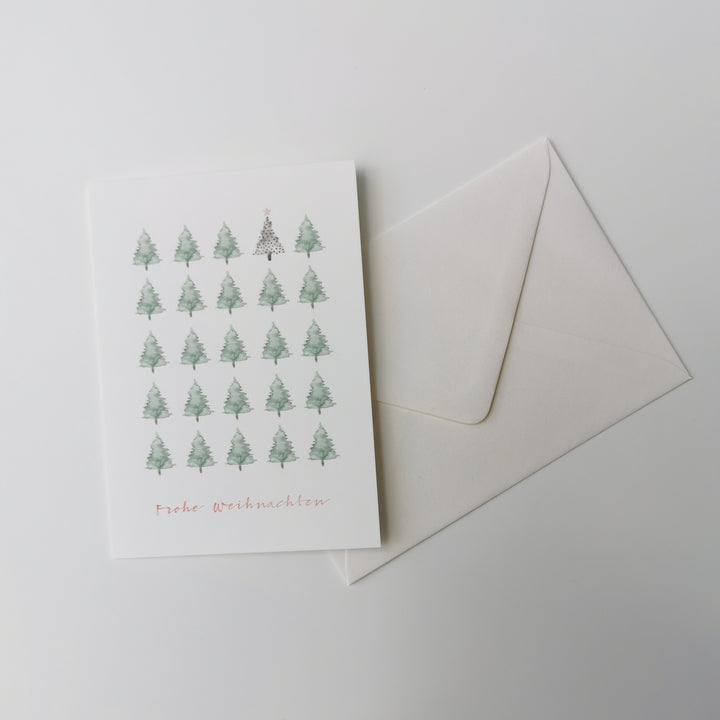 Grußkarte "Weihnachtswald" Leo La Douce
