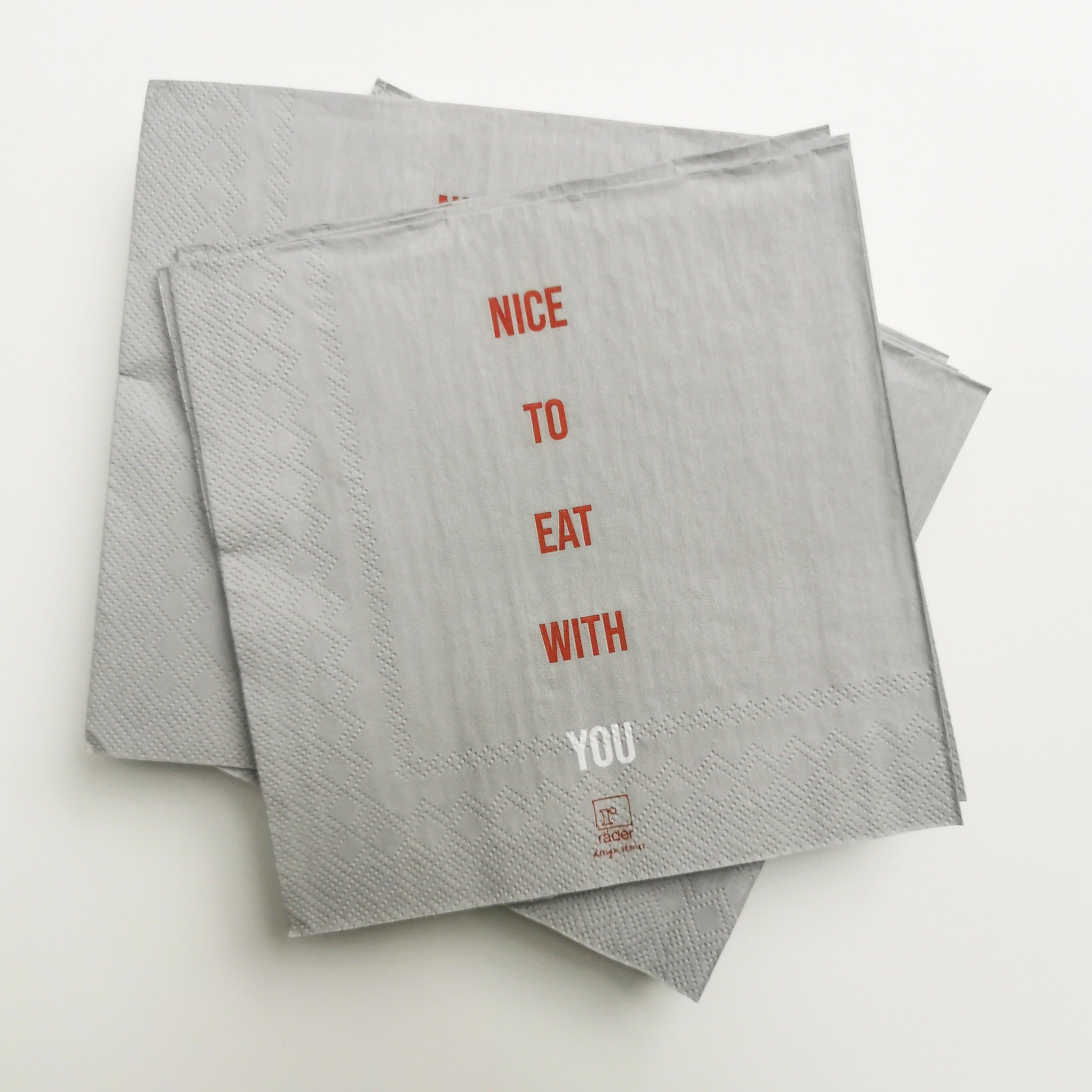 Servietten "Nice to eat with you" von räder